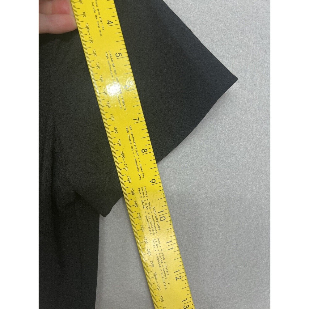 CeCe Bow Neck Short Sleeve A-Line Black Dress Women’s New $129 Size 6 - Picture 8 of 16